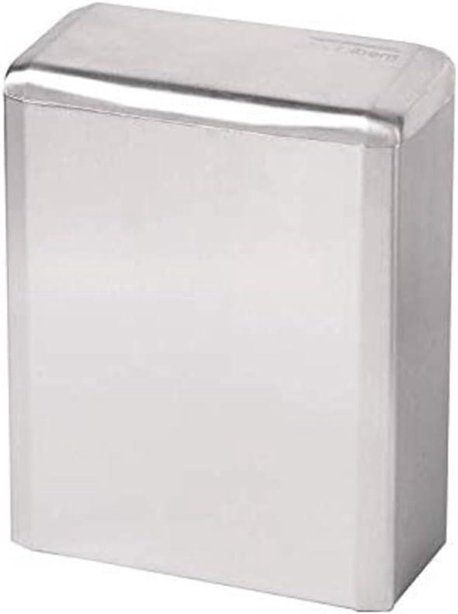 Afvalcontainer - Sanitaire emmer - Toilet hygiëne - Hoogglans RVS - 6 Liter - Zilverkleurig