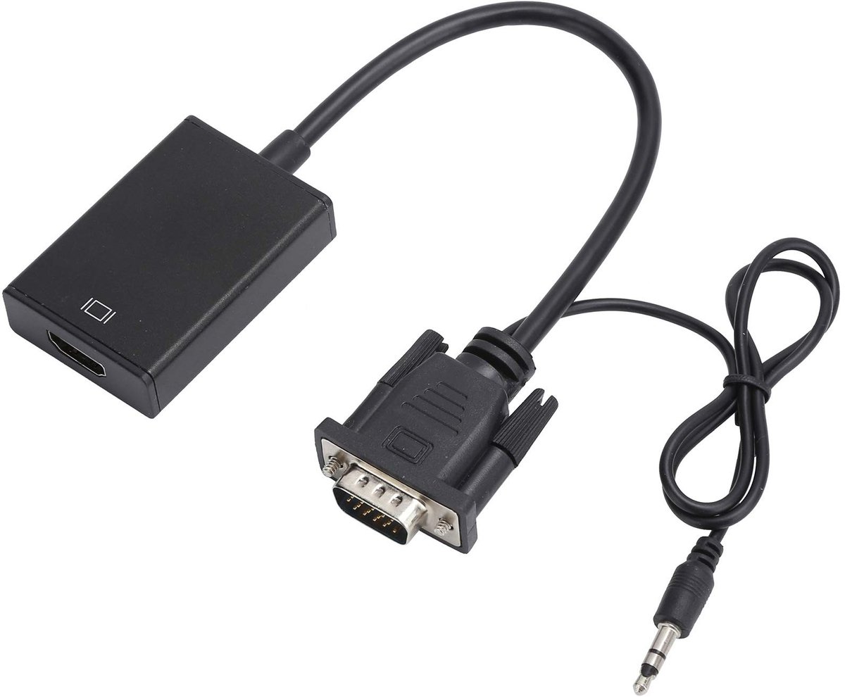 Dailygoods - VGA naar HDMI Converter voor Computer en Laptop