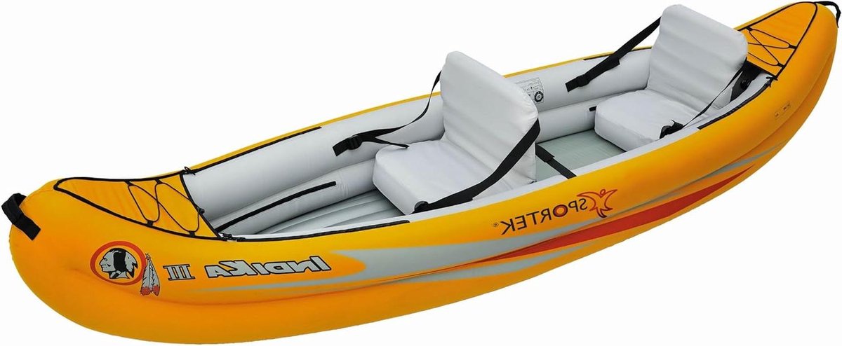 Opblaasbare Kano - Kajak Touring Kajak - Watersport Avontuur - Recreatieve Stijl - 320 x 80 x 60 cm - Oranje