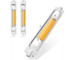 lamp-R7S 118mm 30W dimbare LED-lamp, equivalent aan een 300W halogeenlamp, warm wit licht 3000K, flikkervrij, 3000 lumen, 360° stralingshoek, 2 stuks.