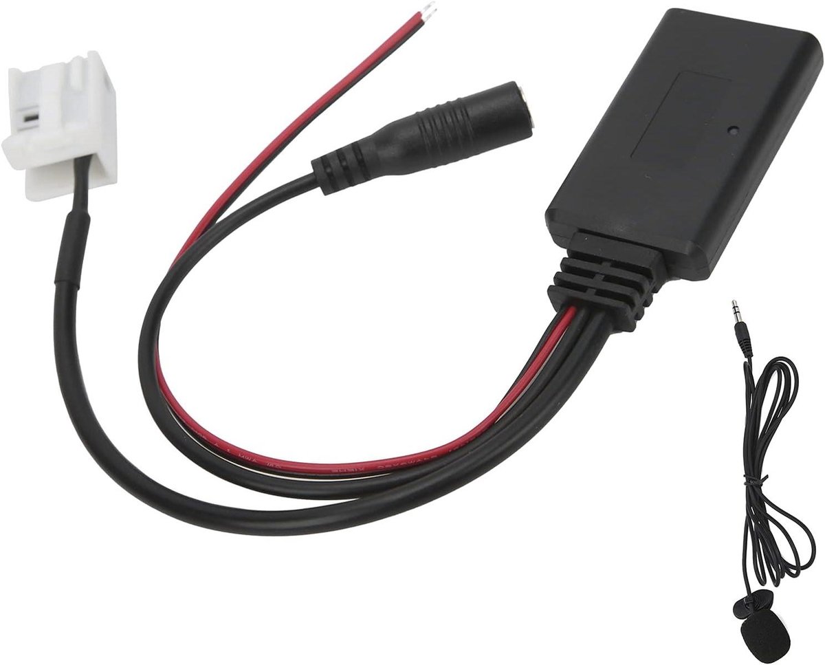 Auto Audio Adapter - Muziek Streaming - Handsfree Bellen - Met Microfoon - 12-pins - Zwart