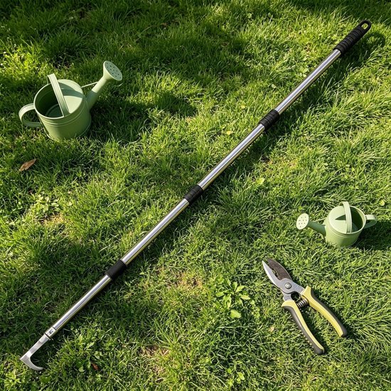 Onkruidverwijderaar Gereedschap - Voegenkrabber Tuin - Terras Onderhoud - Ergonomische Lange Steel - 44 x 14 x 7 cm - Zilver — afbeelding 4