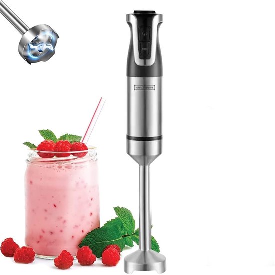 Staafmixer - Keukenmixer - Eten Bereiden - Krachtige 800W Motor - 1 Liter - Zwart — afbeelding 4