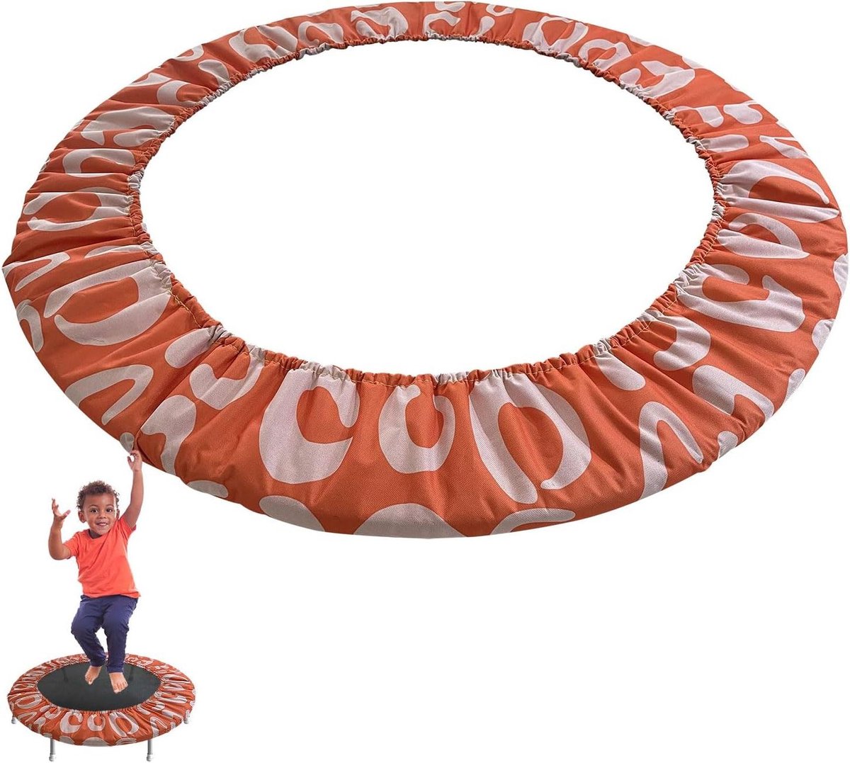Trampolineveerhoes - Veiligheidspad - Trampoline Veiligheid - 3-laags Verdikt - 40 inch - Zwart