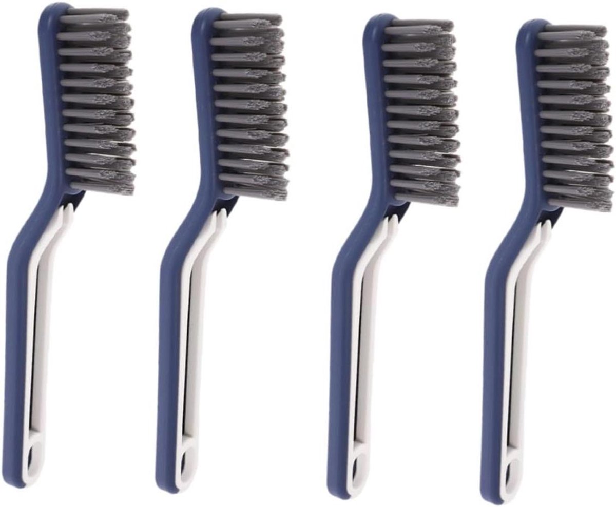 Krachtige Borstels - Keuken Reiniger - Vlekken Verwijderen - Gaten & Hoeken - 4 Sets - Blauw