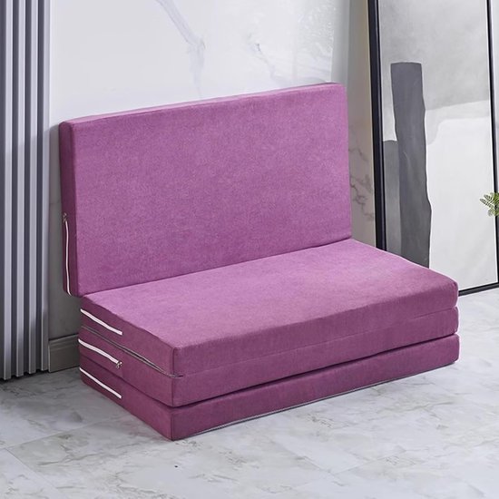 Opvouwbare Matras - Logeer Matras - Comfortabel Slapen - Dubbele Opvouwbare - 200 x 120 cm - Grijs — afbeelding 5