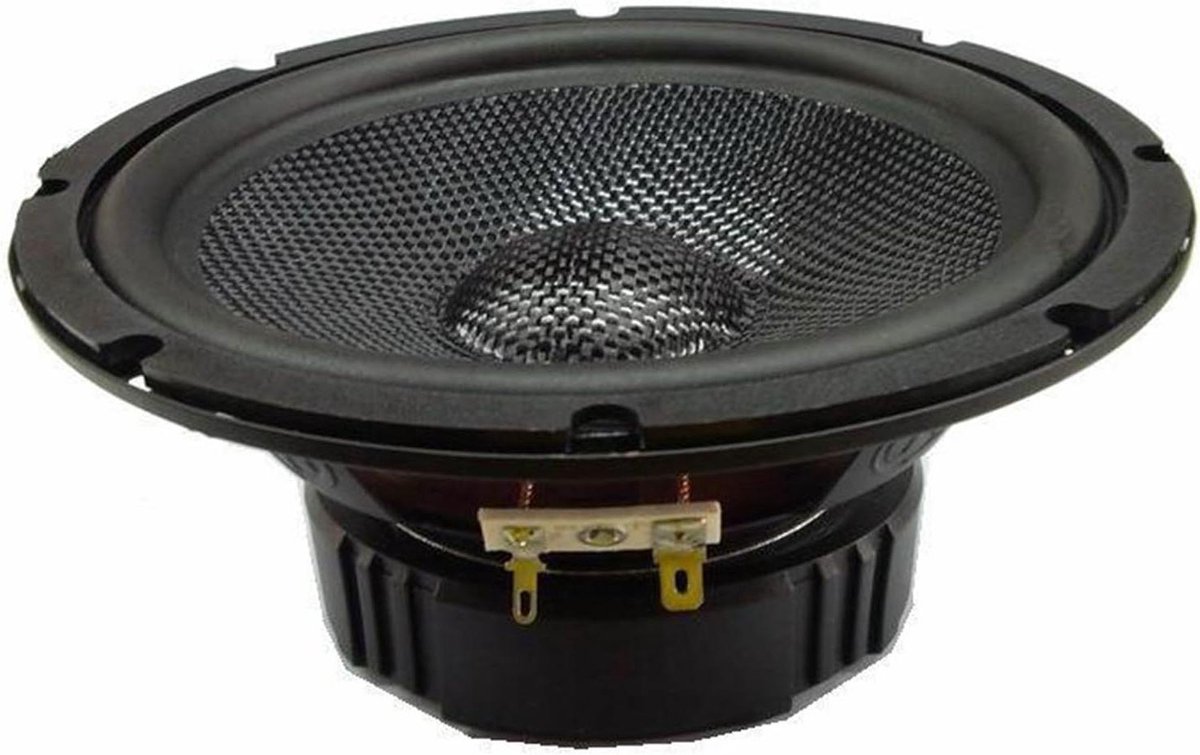 Midden Bas Speakers - Woofer Geluid - Muziek Luisteren - Volledig Frequentiebereik - 6.5 Inch - Zwart