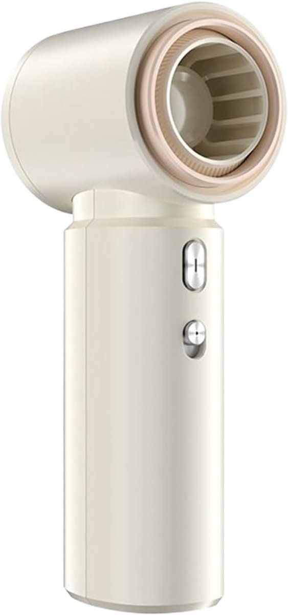 Handventilator - Draagbare Koeler - Buiten Koelen - 5 Windstanden - 16.1H cm - Beige