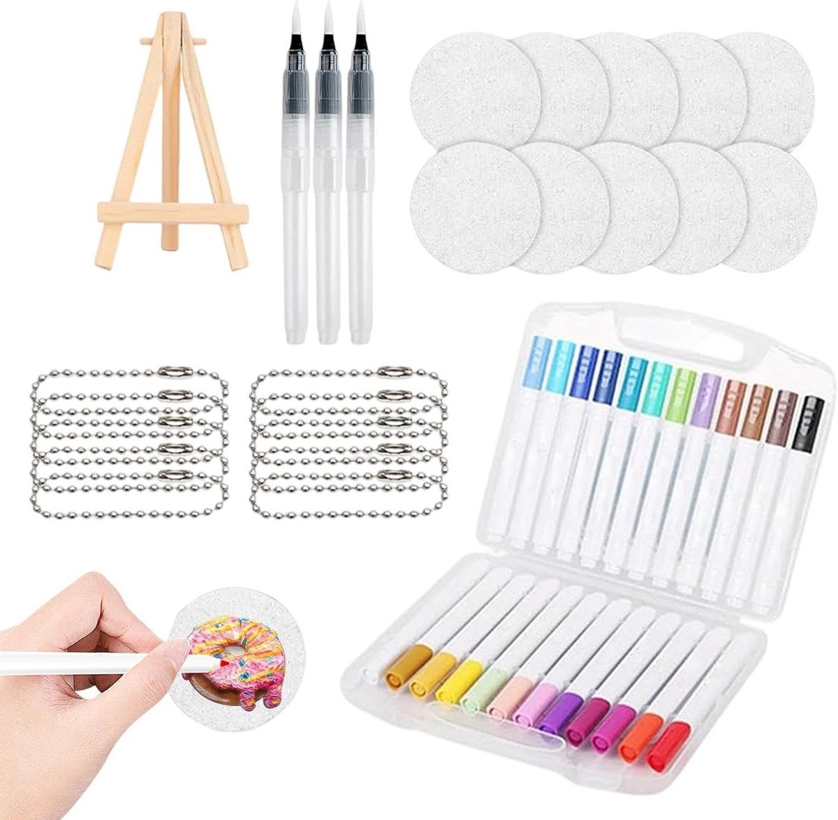 3D Tekenset - Schuim Verf - Creatief Knutselen - Veelzijdige Effecten - 24 Kleuren - Multicolor