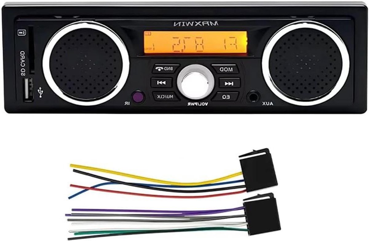 Autoradio MP3 Speler - Auto Audio - Veilig Rijden - Ingebouwde Bluetooth - 1 Din - Zwart