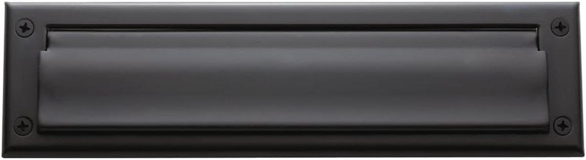 Brievenbus Plaat - Post Opname - Pakket Ontvangen - Extra Grote Opening - 33 cm Breed - Brons