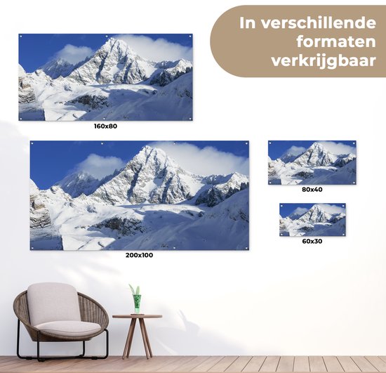 Poster de jardin La montagne autrichienne dans le parc national du Hohe Tauern - 80x40 cm - Décoration murale Outdoor - Poster de jardin - Toile de jardin - Poster de clôture - Tableau de jardin