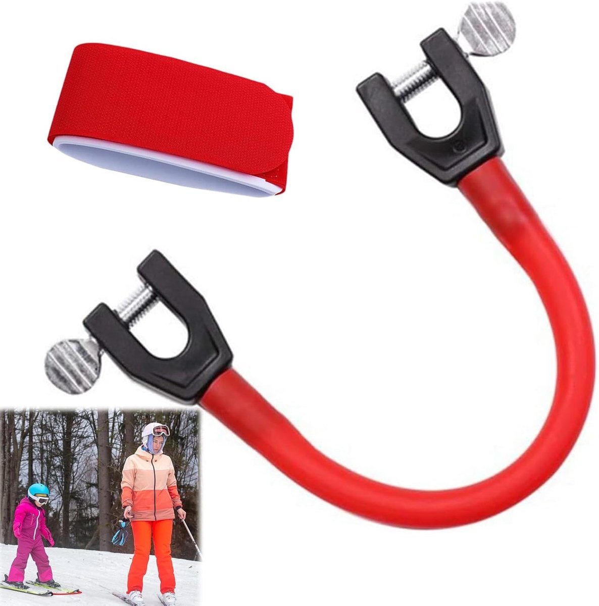 Ski Connector voor Kinderen, Ski Trainingshulpmiddel, Draagbare en Duurzame Ski Connector voor Beginners, Ideaal voor Skiën en Snowboarden
