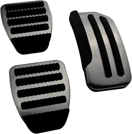 Pedaalhoezen Auto - Gaspedaal Rempedaal - Veiliger Rijden - Antislip Oppervlak - AT 2 Stuks - Zilver — afbeelding 3