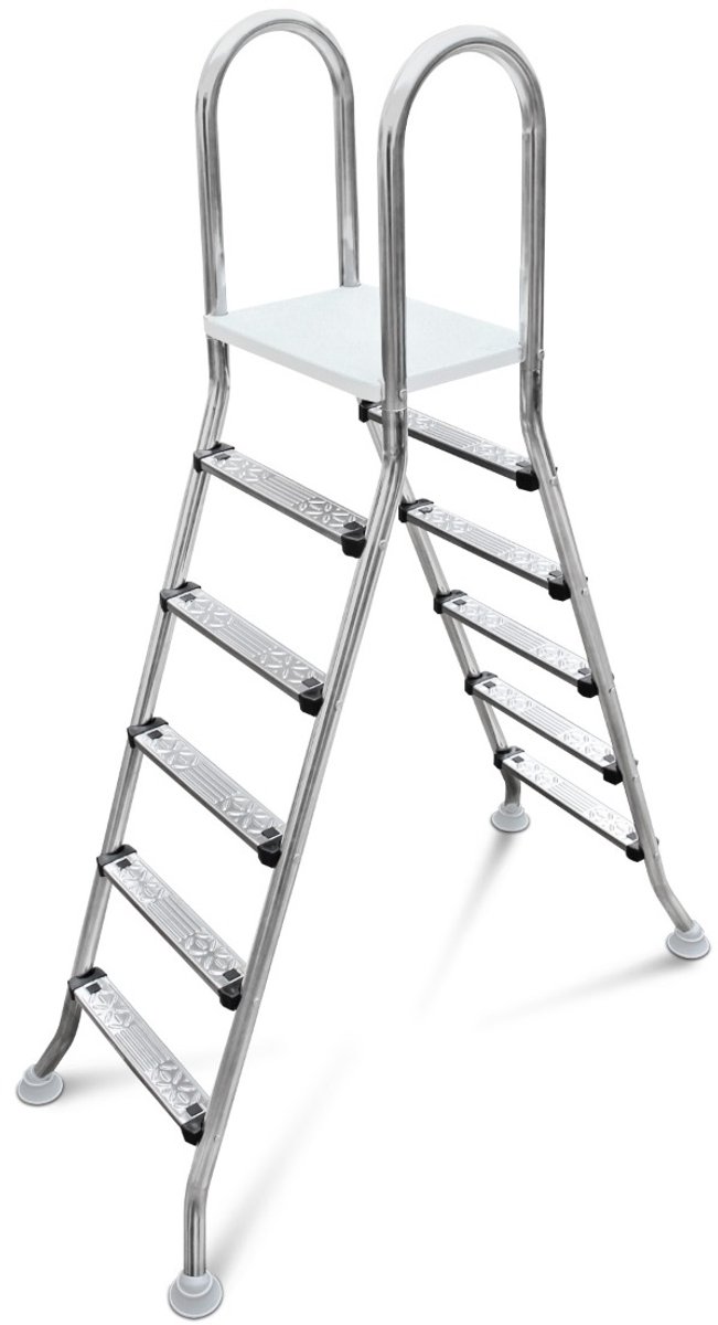W'eau A-frame RVS zwembadtrap 2 x 5 treden - AISI 304