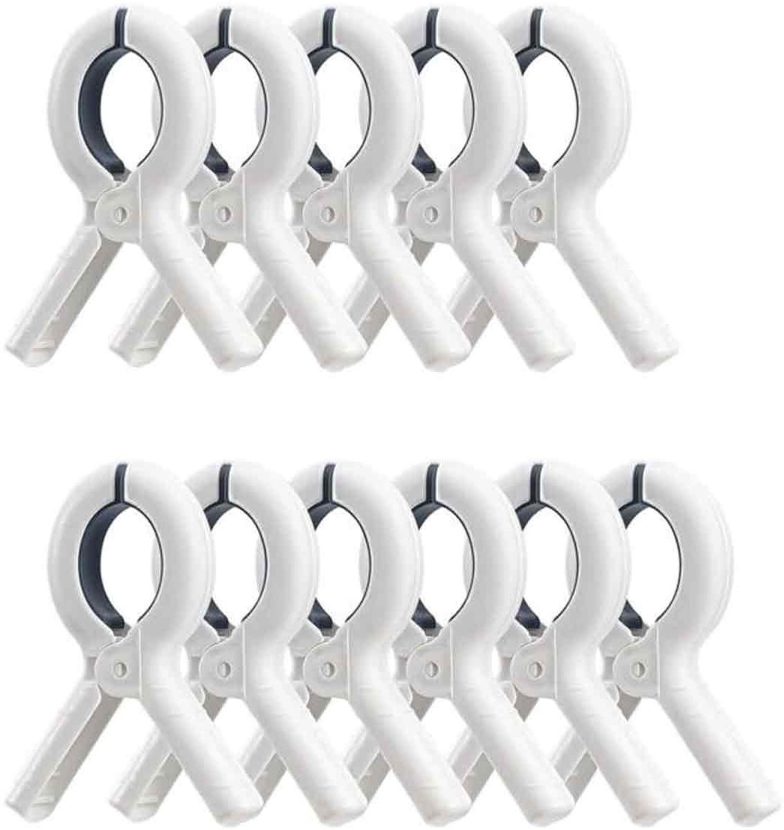 Cuhostki - 12PCS Klem - Sterk - Drogen - Wasklem - Wit - Sterke Bevestiging