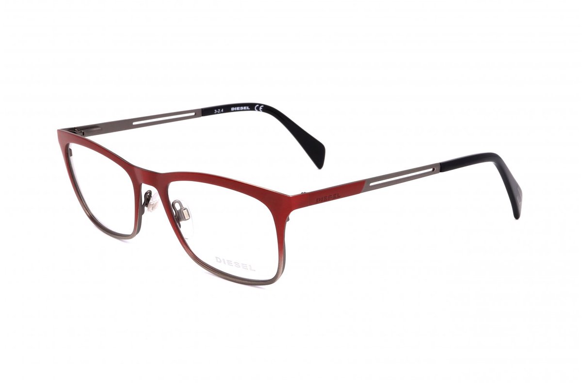 Diesel DL5122 Matte red 53/18/145 UNISEX Brilmonturen