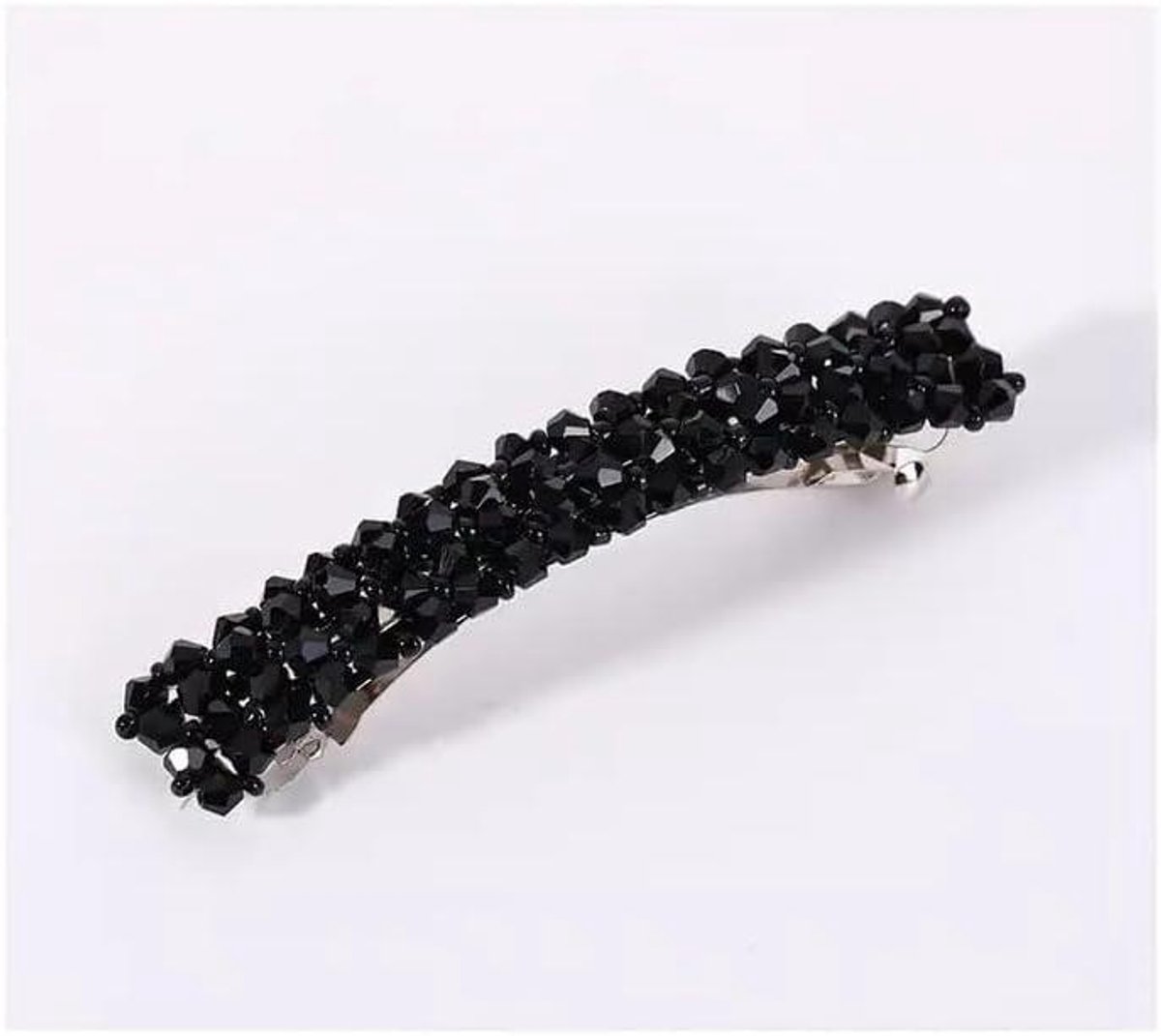 Haarspeldjes Strass - Metalen Clips - Haar Styling - Handgemaakt Design - 2.5 cm - Zwart