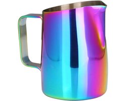 Opschuimkan Melk - Koffiezet Accessoire - Latte Art Maken - Roestvrij Staal - 420 ML - Multicolor
