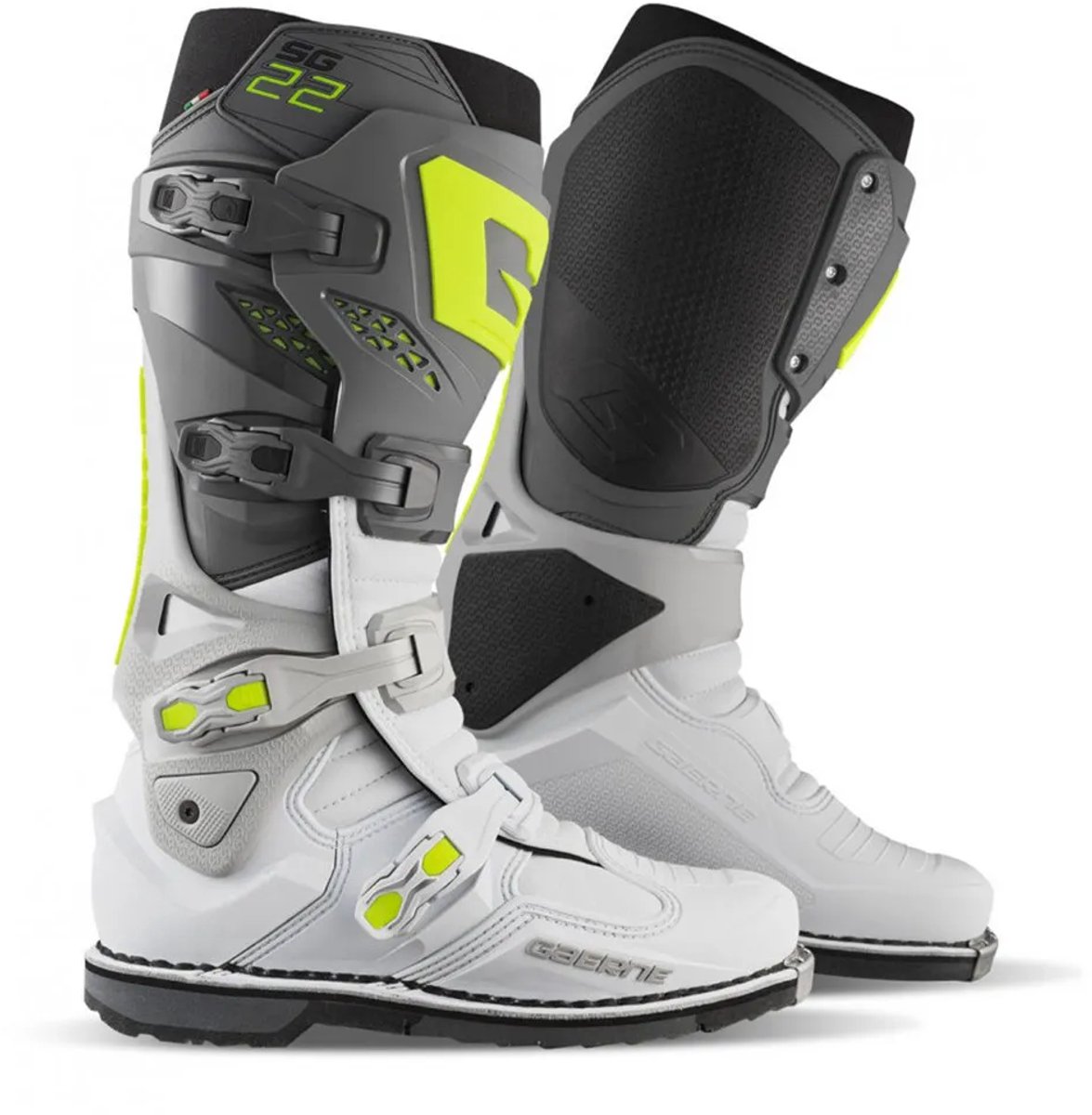 Gaerne Sg-22 Off-road Laarzen Wit,Grijs EU 46 Man