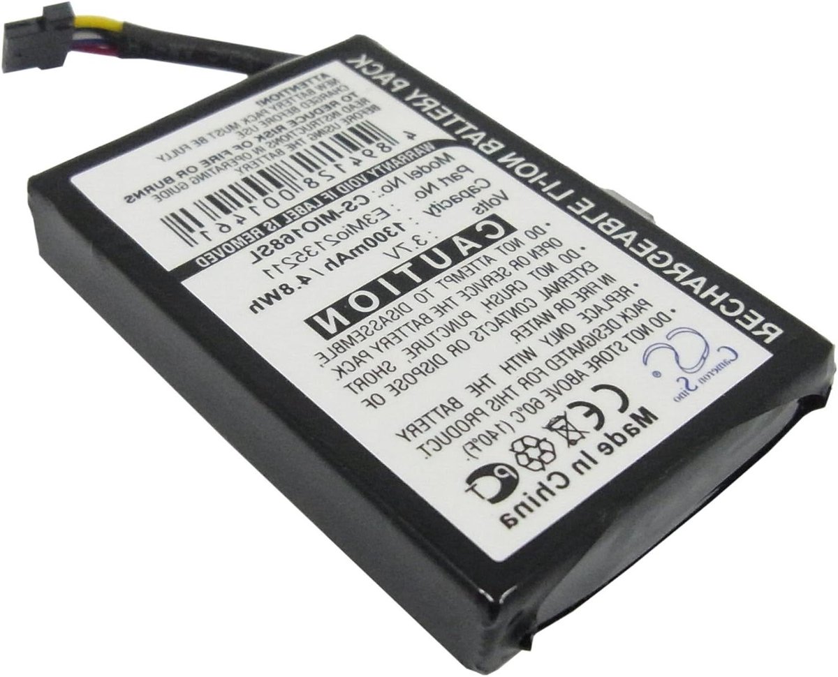 Batterij - Accu - Navigatie Apparaat - Oplaadbaar - 1300mAh - Zwart
