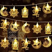 Ster en Maan Slingers - Decoratieve Lampjes - Feestelijke Sfeer Creëren - Symbolisch Ontwerp - 300 cm 20 LED