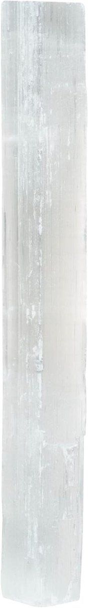 Seleniet Staaf - Genezende Steen - Meditatie Accessoires - Natuurlijke Kristal - 15-23 cm - Wit