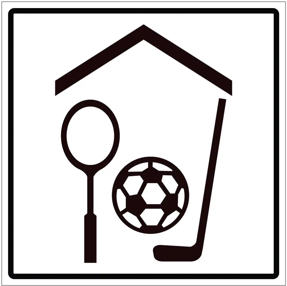 Sporthal sticker | 40 x 40 cm