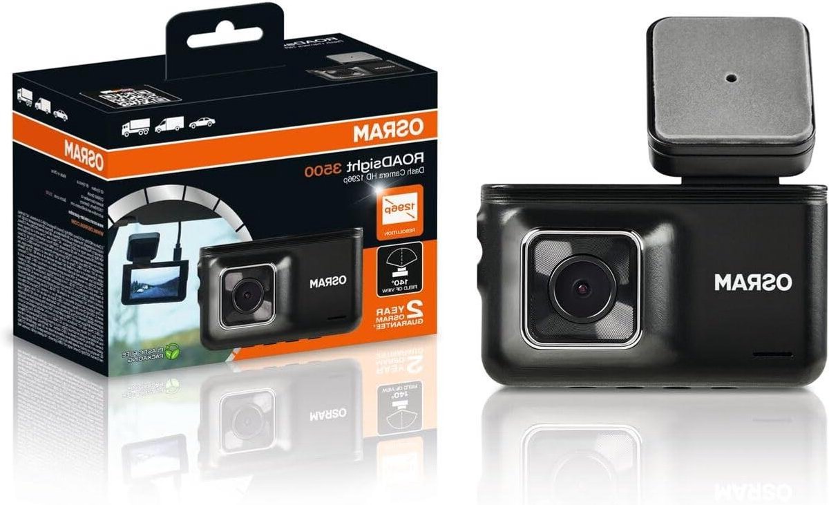 Dashcam - Autocamera Rijcamera - Veiligheid Onderweg - 1296p HD Resolutie - 3 inch Scherm - Zwart