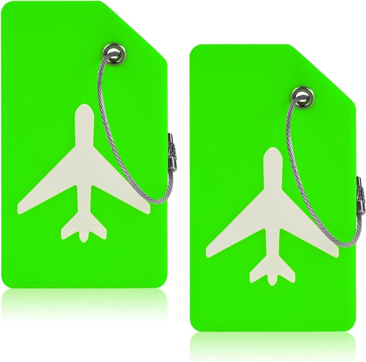 2 Stuks Silica Gel Kofferlabels - Luggage Tags, Naam- en Adreslabels, Reisaccessoires voor Gepersonaliseerde Bagage