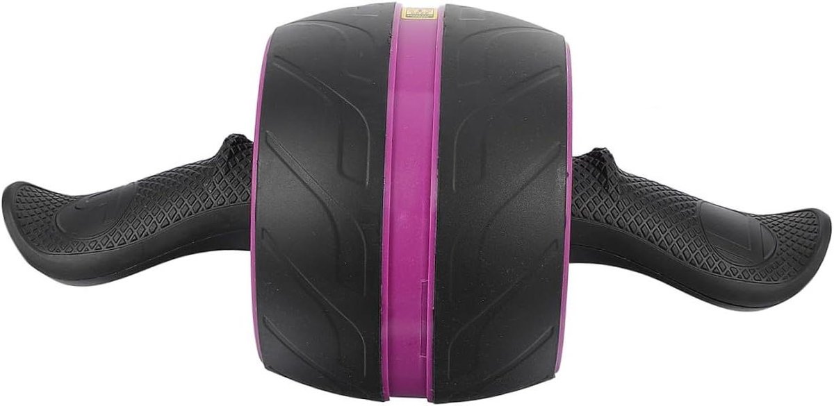 Buikspierroller - Fitness wiel - Core training - Stille beweging - 36 cm - Paars