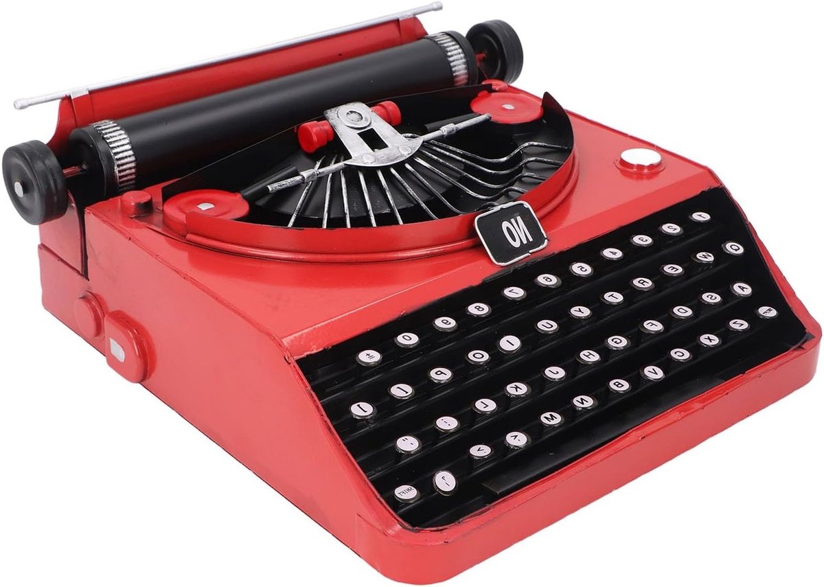 Retro Typemachine Decoratie voor Thuis, Kantoor en Cafés - Unieke Art Deco Stijl, Creatieve Bureauaccessoires, Vintage Schrijfgerei