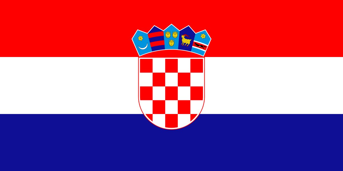 Vlag Kroatië 225x350cm