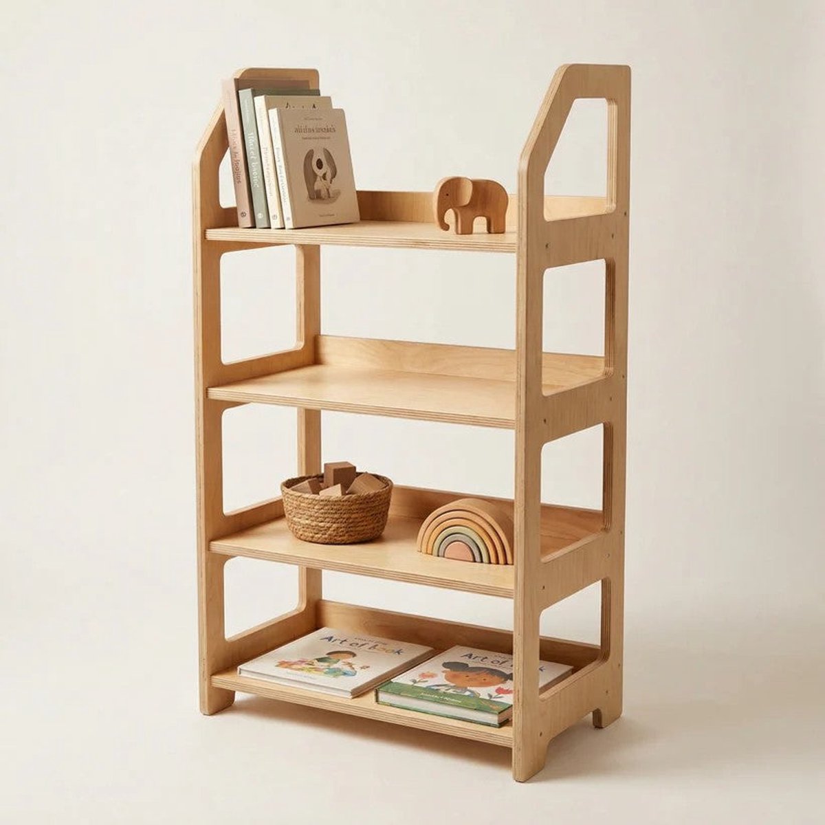 Houten Montessori Kast - Bruin