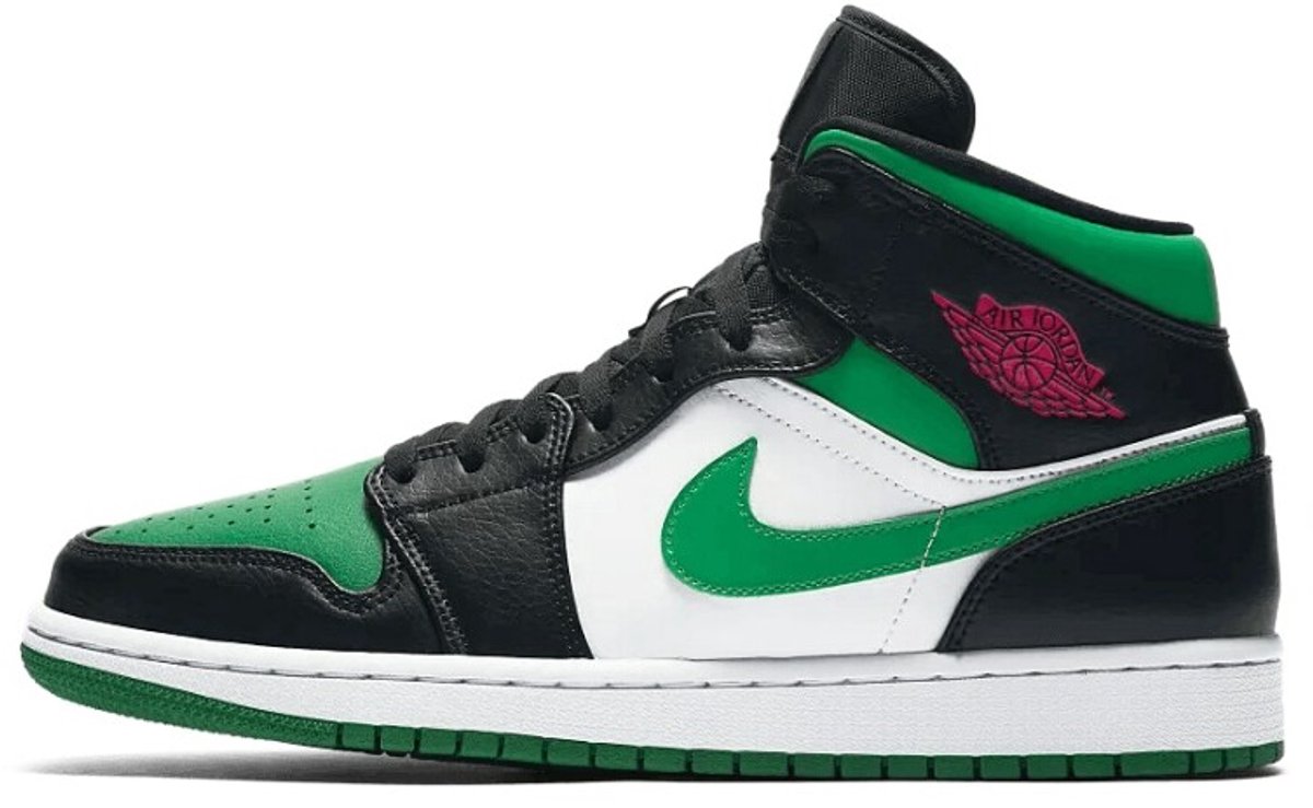 Nike Nike Air Jordan 1 MID Pine Sneakers Unisex Zwart