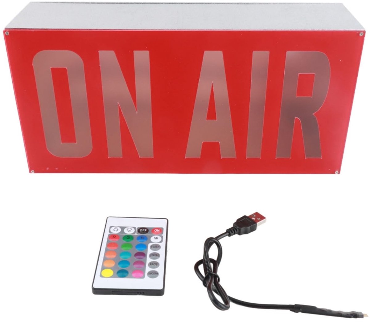 NTH products- Neon Sign USB-aangedreven - LED Licht - 12 Kleuren - Afstandsbediening - Opnamestudio - Formaat 30x14x9 cm