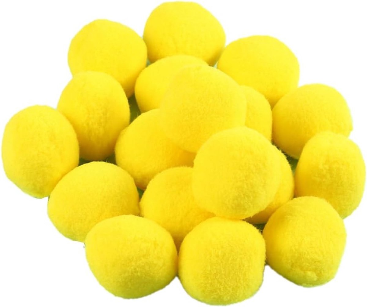 Kleurige Grote Pompoms - 30 Stuks van 5 cm - Elastische Pluche Ballen voor Knutselen, Feestdagen en Creatieve DIY Projecten