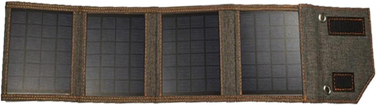 Zonnepaneel Opvouwbaar - Draagbare Energie - Kamperen en Buiten - Hoge Efficiëntie - 80W 750x130mm - Zwart