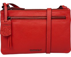 Burkely Rock Ruby Double Pocket Bag - Tas - Volwassenen - Rood
