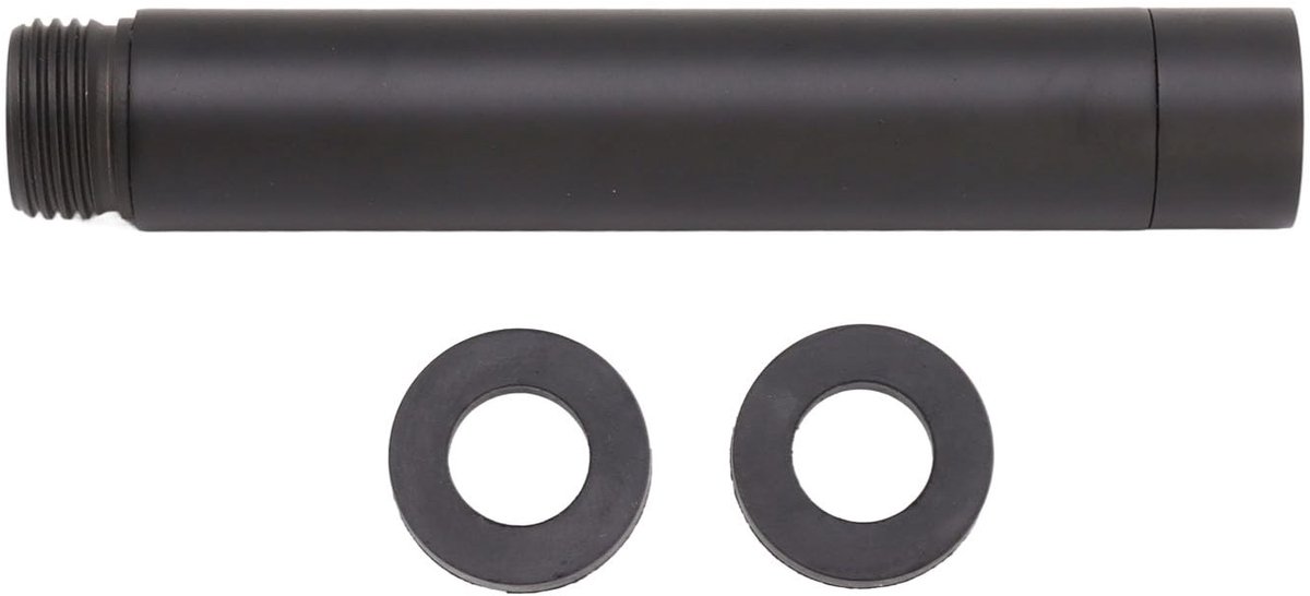 JHUBERS- Douchekopverlenger Roestvrij Staal - Douchearm - Universele Douchekop - Zwart - Modern Design - Lichtgewicht 98 gram