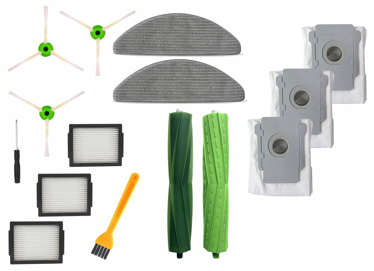 Accessoireset voor iRobot Roomba Combo i5, i8, j5 - Filters, Mops, Borstels
