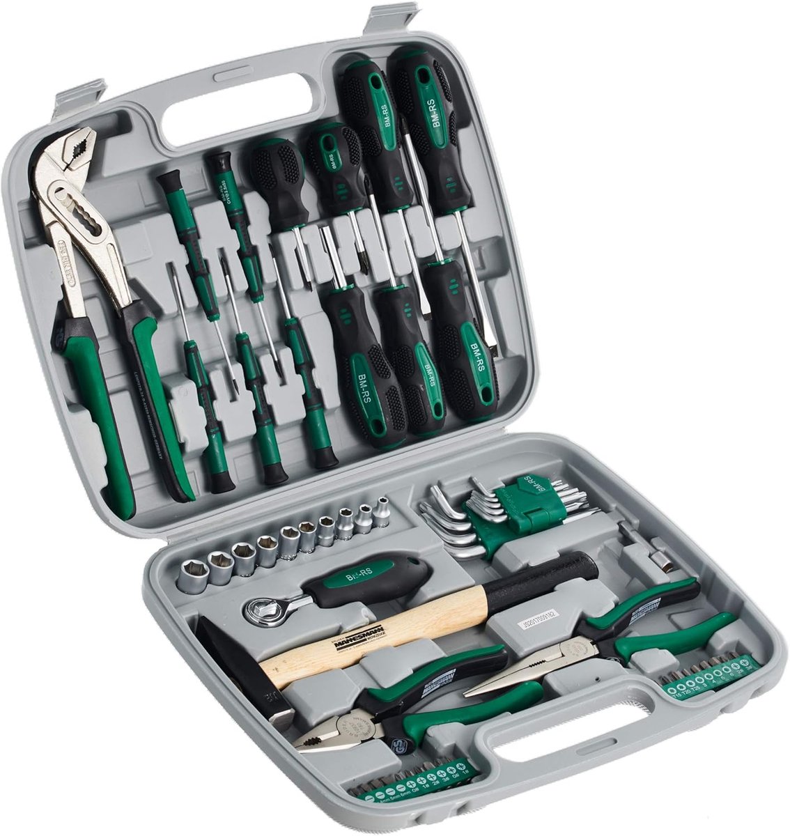 Gereedschapsset 57 Delig - Handgereedschap Set - Klusjes in Huis - Chroom Vanadium Staal - 36.3 cm - Multicolor