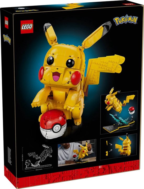 LEGO Pokémon Pikachu et Pokéball Kit de construction pour adultes et décoration intérieure - 72152