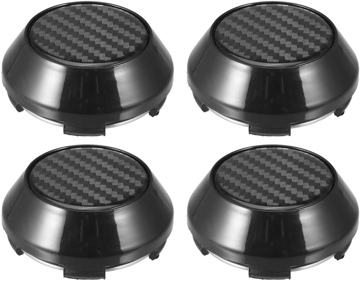 ZEYNOMAX- Wielcentrumdopjes 4 Stuks - Universele Velgen - Zwart - Hoogte 26 mm - Buitendiameter 65 mm - Duurzaam Kunststof - Wieldoppen