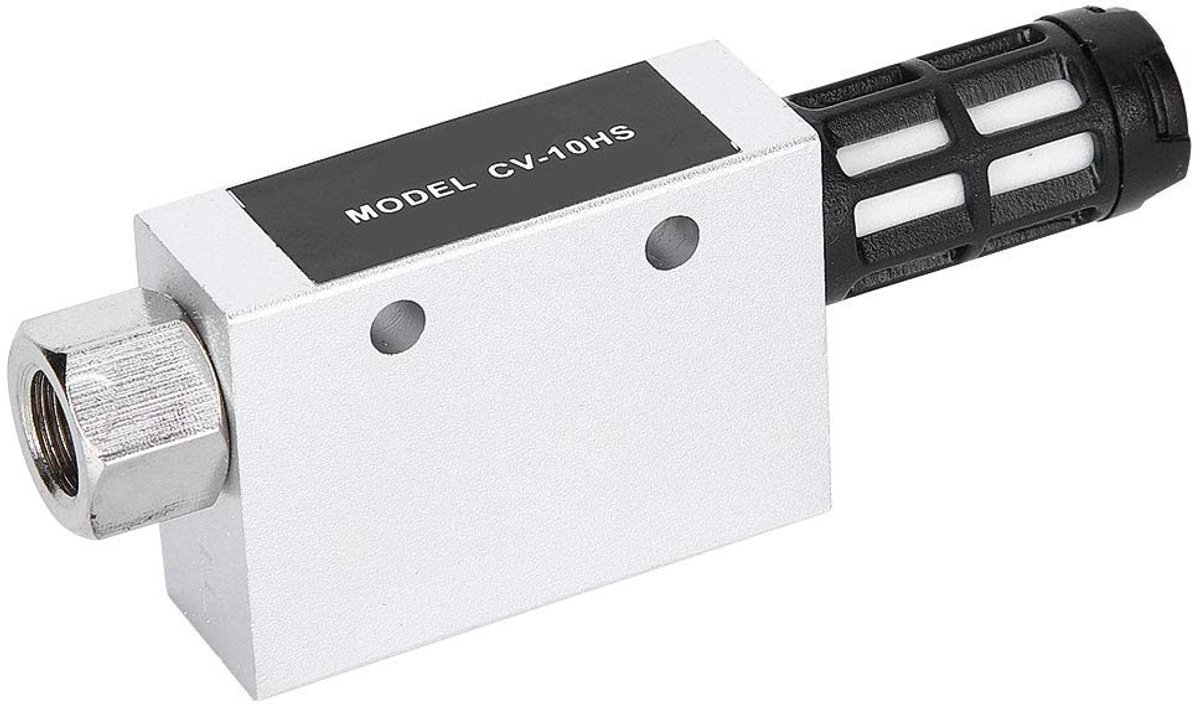 JHUBERS- Vacuümejector Aluminium - Pneumatische Afvoerklep - 1mm Nozzle Diameter - Werkdruk 1~6BAR - Zuigdebiet 27L/min - Lichtgewicht 79g - Vacuümgenerator