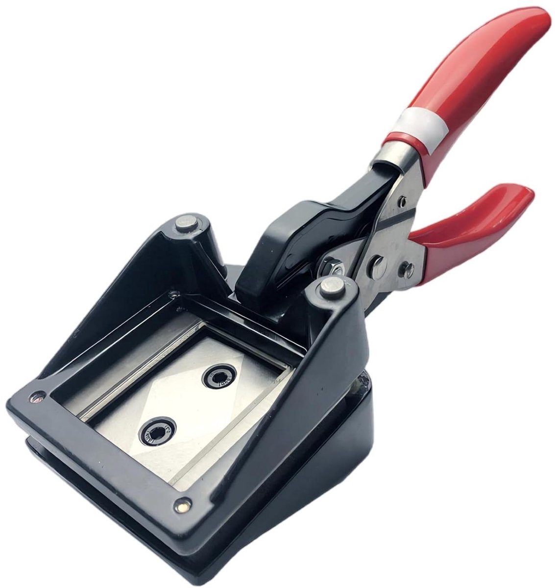 Paspoortfotosnijder - ID foto tool - Foto's bijsnijden - Visueel venster - 30 x 40 mm - Rood