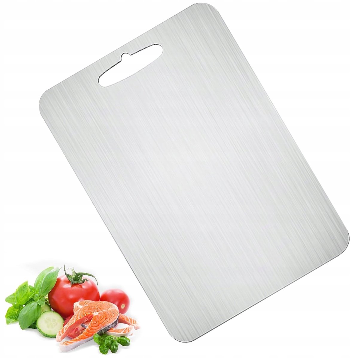 Dubbelzijdige RVS Snijplank 34x23cm - Hygiënisch & Duurzaam