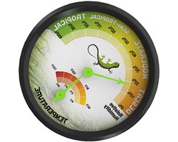 Reptiel Terrarium Thermometer - Hygrometer Meter - Klimaat Controleren - Mechanische Meting - 7.4 cm - Multi