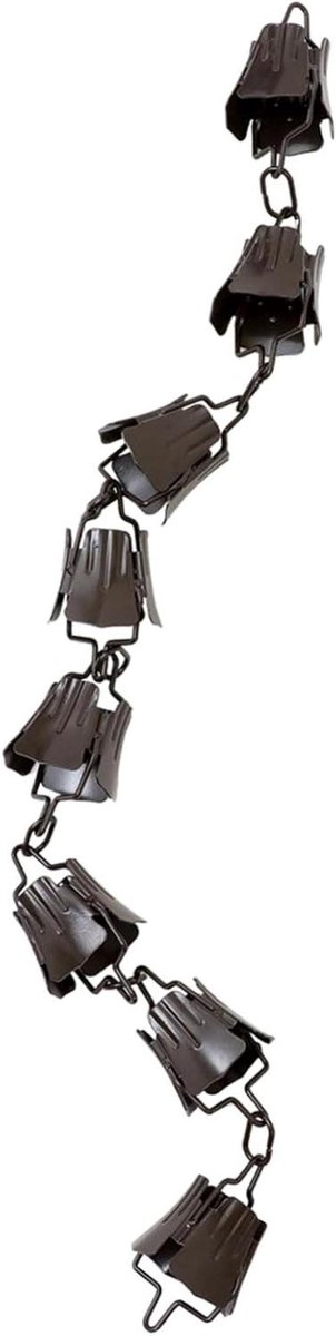 Regenketting Decoratie - Bloem Windgong - Water Leiding - Rustgevend Geluid - 100 cm - Metaal