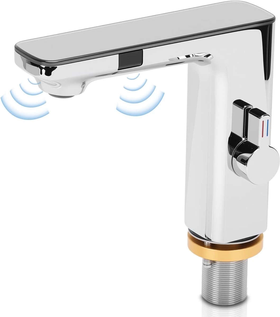 Dailygoods - Infrarood Sensor Wastafelkraan met Temperatuur Display